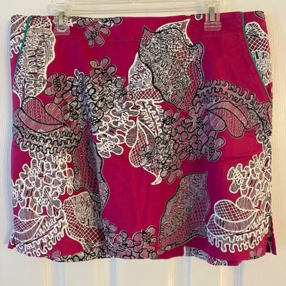 Floral Pink Women's Skort - Picture 2 of 10
